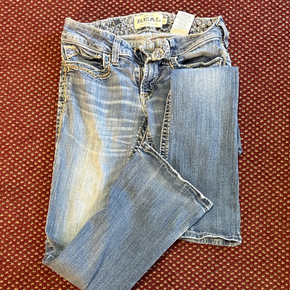 Ariat Faded Blue Boot Cut Jeans